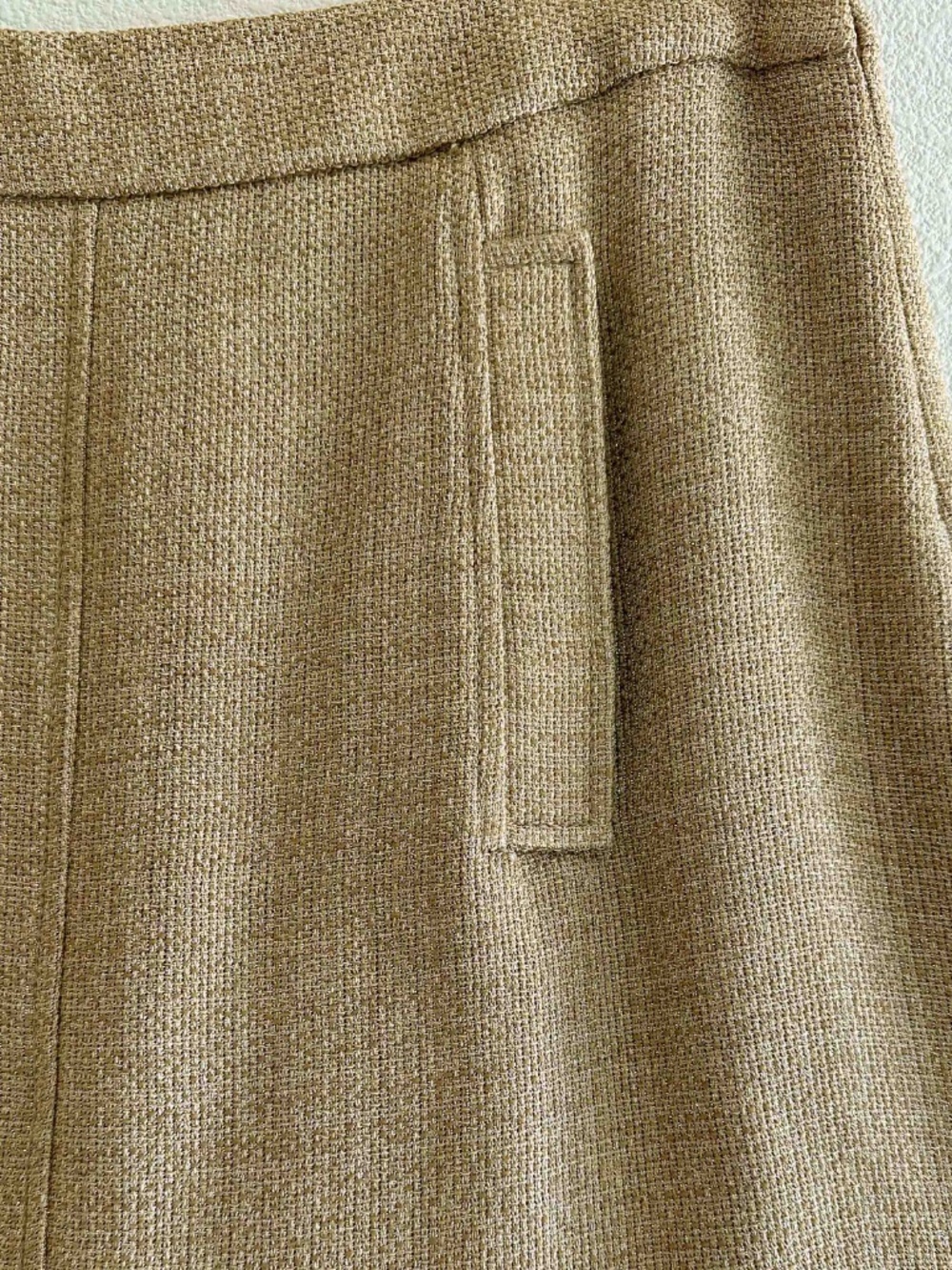 NWT ETRO Gold Metallic Tweed Mini Skirt IT 46 US 10 - Picture 4 of 6